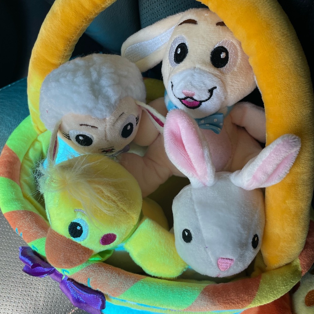 Babies Baby Easter Basket With Plush Set My First Easter Baby's Stuffed Toys